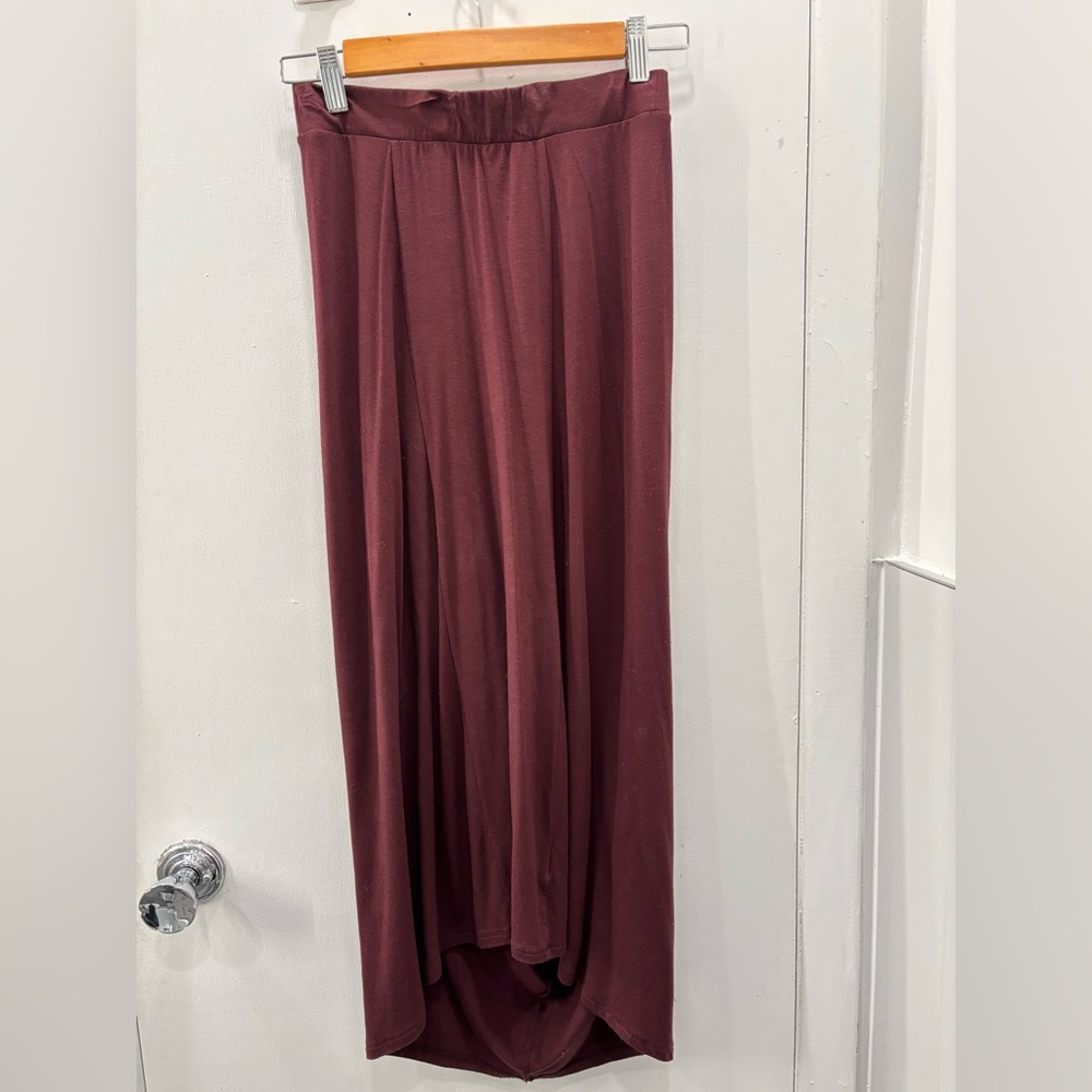 Noul Midi Bodycon Skirt | Maroon | Soft & Stretchy | Excellent Condition